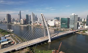 Impressive footage of the construction of Thu Thiem2 cable-stayed bridge in Vietnam