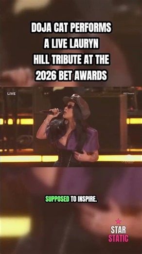 👀 ON STAGE: Doja Cat Performs Her Lauryn Hill Tribute at the 2026 BET Awards