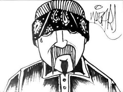 How to draw a cholo gangster witha bandana