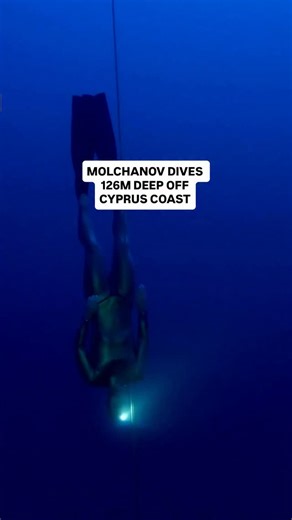 4.8K views · 1.3K reactions | Russian freediver Alexey Molchanov has set a new world record, plunging 126 metres below the Mediterranean Sea off Cyprus. The feat, achieved at the AIDA Freediving World Championships, broke his previous record of 125 metres set last year. Molchanov competed in the constant weight bi-fins category, considered one of the sport’s toughest disciplines. It marks his 40th world record since beginning freediving in 2004. | 10 News | Facebook
