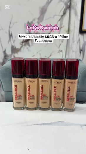 L'Oreal Infaillible Foundation Swatches and Review