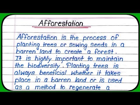 Essay on Afforestation || Afforestation essay English || Essay writing for students ||