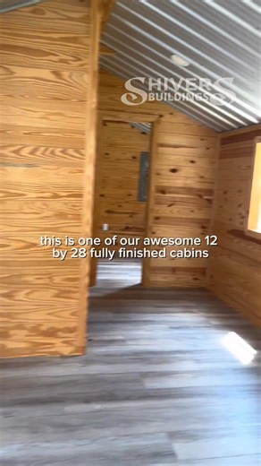 Time for a deer camp upgrade This 12x28 deer camp cabin is built to...