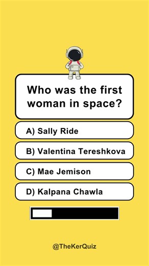 #Quiz #spacecraft #thekerquiz #math #astronaut #astrology #iqtest #Russia #usa #valentinatereshkova