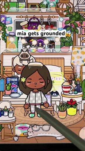 Mia Gets Grounded? pt-1😱 #tocaboca