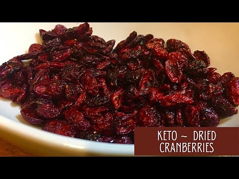 Keto Dried Cranberries (No Added Sugar) Recipe