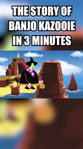 The story of Banjo Kazooie in 3 minutes! #banjokazooie #gaming #foryou