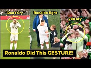 Unseen Angle of Ronaldo RED CARD in his Last Qualifiers Game for Portugal vs Ireland