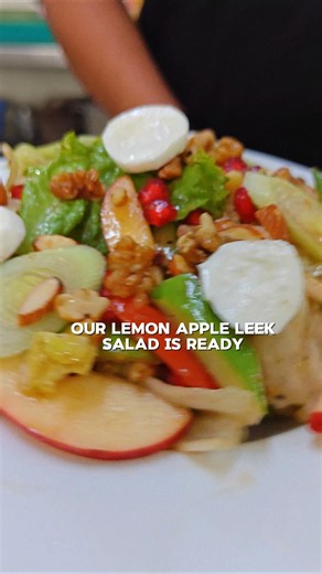 🍋 The Best Lemon Apple Leek Salad Recipe | Fresh, Crunchy & Ready in 5 Minutes!