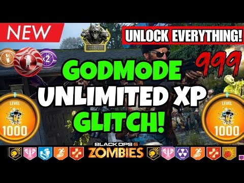 NEW EASY GODMODE UNLIMITED XP GLITCH BO6! EASY GOBBLEGUMS + LEVEL 1000 XP GLITCH! BO6 ZOMBIES GLITCH