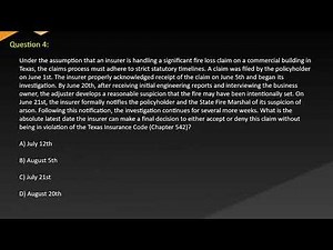 Texas Property and Casualty Insurance Exam Free Practice Question Set Two