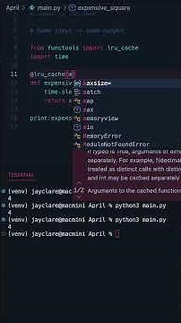 Python 3 | The LRU Cache will Supercharge your Functions! #programming #python