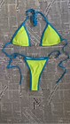 Women micro Bikini Swimwear Ribbed Thong Beachwear Swimsuit Lace Up Bathing suit  | eBay