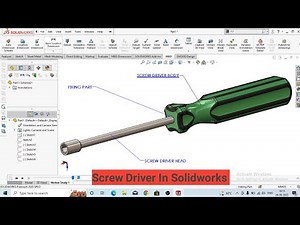 Screw Driver In Solidworks | Assembly Of Screwdriver | #solidworks | #autocad