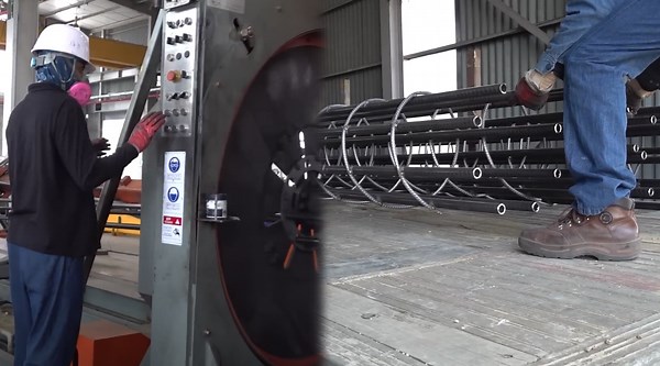 High-Tech Solutions for Mass-Producing Cylindrical Rebar Nets