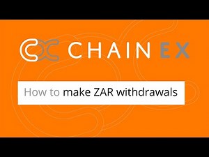 How to make a ZAR withdrawal on ChainEX | ChainEX South Africa