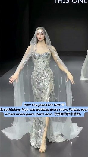 This Galaxy Mermaid Wedding Dress Is Blindingly Beautiful #WeddingInspo #WeddingDress #shorts