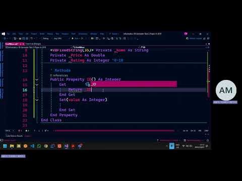 Visual Basic Informatics 1B: SEMESTER TEST 2 PAPER A [2019]