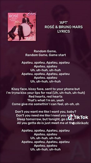 APT: Rosé y Bruno Mars - Letra y Significado