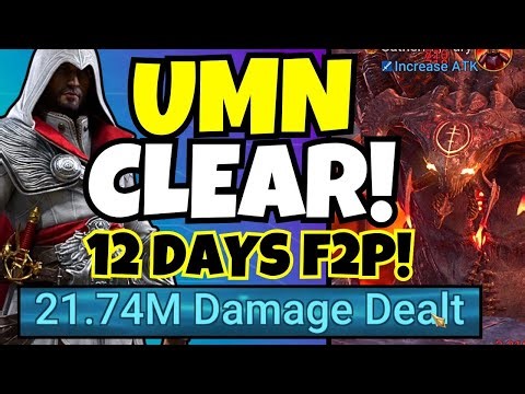 *12 Days F2P* UNM Clan Boss CLEAR With EZIO!!! [Raid: Shadow Legends]