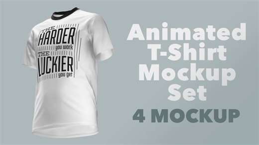 Animated T-Shirt Mockup Set