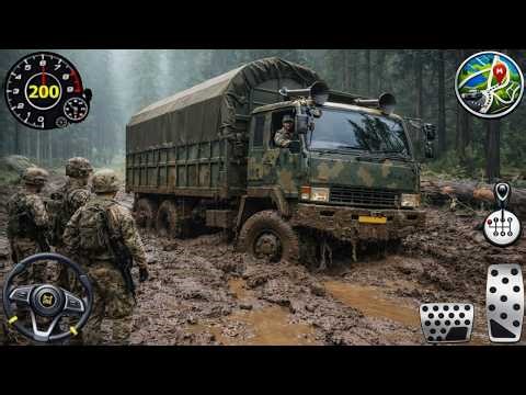 Army Truck Driving Cargo Games - US Offroad Army Truck Driving 3D 2025 - Andriod Gameplay