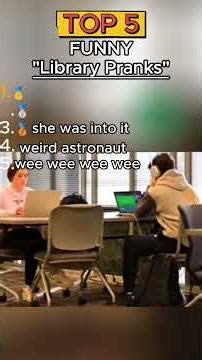 FUNNIEST library pranks🤣😭