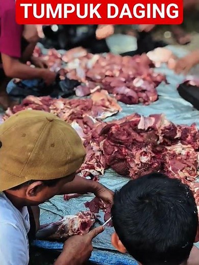 Cara Potong Sapi #dagingsapiTraditional Beef Cutting Skill #food #shorts