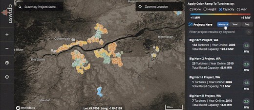 📍58,449 and counting! Get info about every wind turbine in the United States with this cool interactive map from U.S. Geological Survey (USGS), Berkeley Lab and U.S. Department of Energy Office of Energy Efficiency and Renewable Energy. ▶️ https://eerscmap.usgs.gov/uswtdb | U.S. Department of Energy
