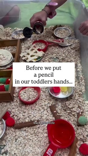 Gina Gendron, M.Ed, CAGS on Instagram: "I know worksheets and paper/pencil tasks are popular right now. I see videos popping up left and right telling you to give your 16 month old a workbook… Don’t get me wrong, there is value in worksheets. But when children are very young, we have to focus on the foundational skills. We can’t skip them!!! Before a toddler can hold a pencil, they need strong hands and coordination. They build those skills through play, through squeezing playdough, squishing sl