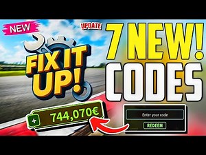 ⚠️RACES!⚡[CODES]⚠️FIX IT UP ROBLOX CODES 2026 - FIX IT UP CODES 2026