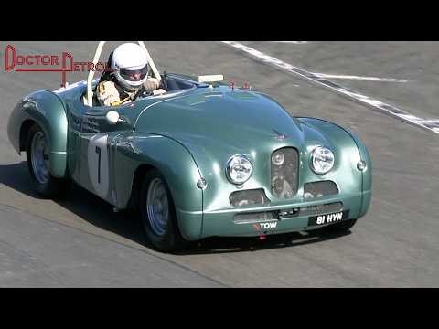 '52 Jowett Jupiter: fantastic carb sound! Flat out @ Goodwood.
