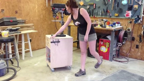 Make a Rolling Drill Press Stand from Scratch