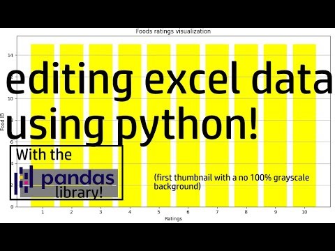 editing excel data using python!