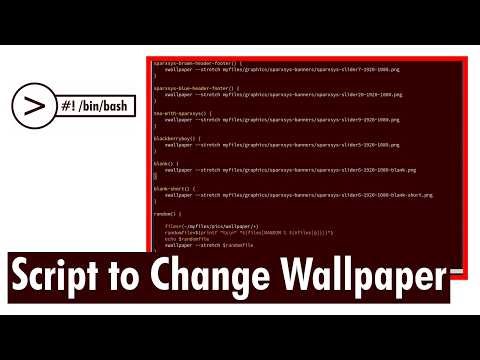 Shell Script - Change wallpaper with quick simple command