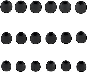Amazon.com: Earbud Tips Replacement Earbud Tips Ear Bud Replacement Pieces Silicone Soft and Comfortable Fit for Inner Hole from 3.8mm - 5.1mm Earphones 9 Pairs S/M/L Gray-Black : Electronics