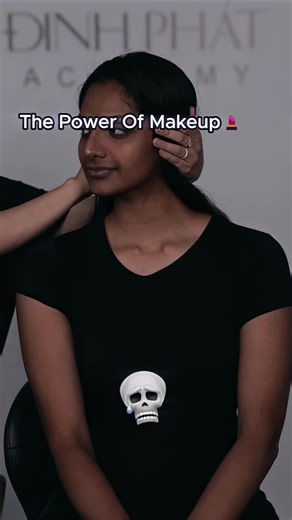 The Power of Makeup 💄 #viralvideo #haircut #bangs #haircuttransformation #makeup