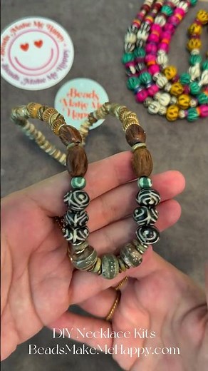 How to CRIMP! Basic Bead Stringing Necklace Design Tutorial DIY beading KIT www.beadsmakemehappy.com