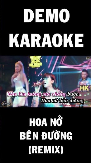DEMO karaoke | Hoa Nở Bên Đường (Remix) - Thủy Lê