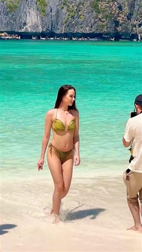 🇹🇭Maya Bay Beach Sea and Sand Summer Holiday Sunny Day 29💦 #mayabeach #mayabay