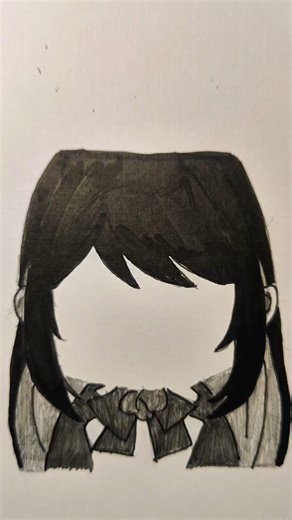 Drawing Ado Chibi Face Sketch Easy and Simple - Anime Girl #shorts #ado #aiaia