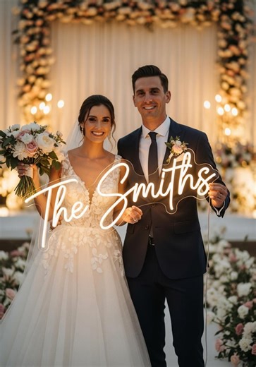 Neon Sign Custom Name, Vintage Name Sign, Custom Neon Sign Battery Operated, Neon Sign Custom Wedding, Custom Led Neon Sign for Wedding - Etsy