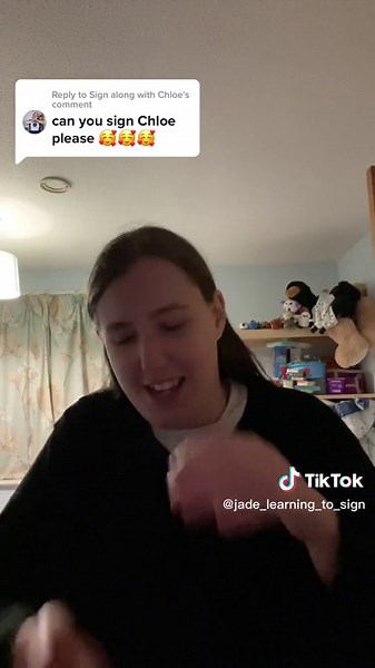 Replying to @Sign along with Chloe signing CHLOE in BSL. Any other words you want me to sign please comment below!