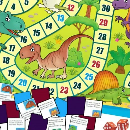 How to Make a Dinosaur Board Game Printable for Kids