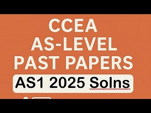 Summer 2025 AS1 CCEA AS-Level Mathematics Pure Module Full Solutions