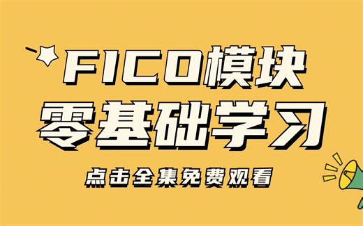 【新手入门】FICO模块学习 带你快速学会SAP系统 培训