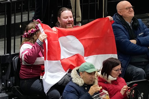 Fans who raised Greenland's flag at US-Denmark Olympic hockey game say it was a pro-European gesture