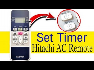 Hitachi AC Timer Setting | How to Set Timer in Hitachi Split AC | Ac Timer Setting | Tech Cloning