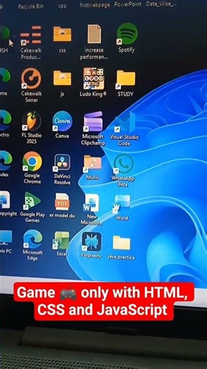 Game 🎮 only with HTML CSS and JavaScript (beginner friendly) #shortvideo #shorts #ytshorts #gaming