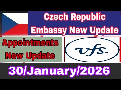 Czech republic Embassy New Update 2026 | Czech Republic VFS New Update 2026 | #CzechRepublic